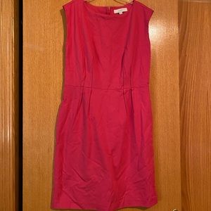 Hot pink Loft sheath dress